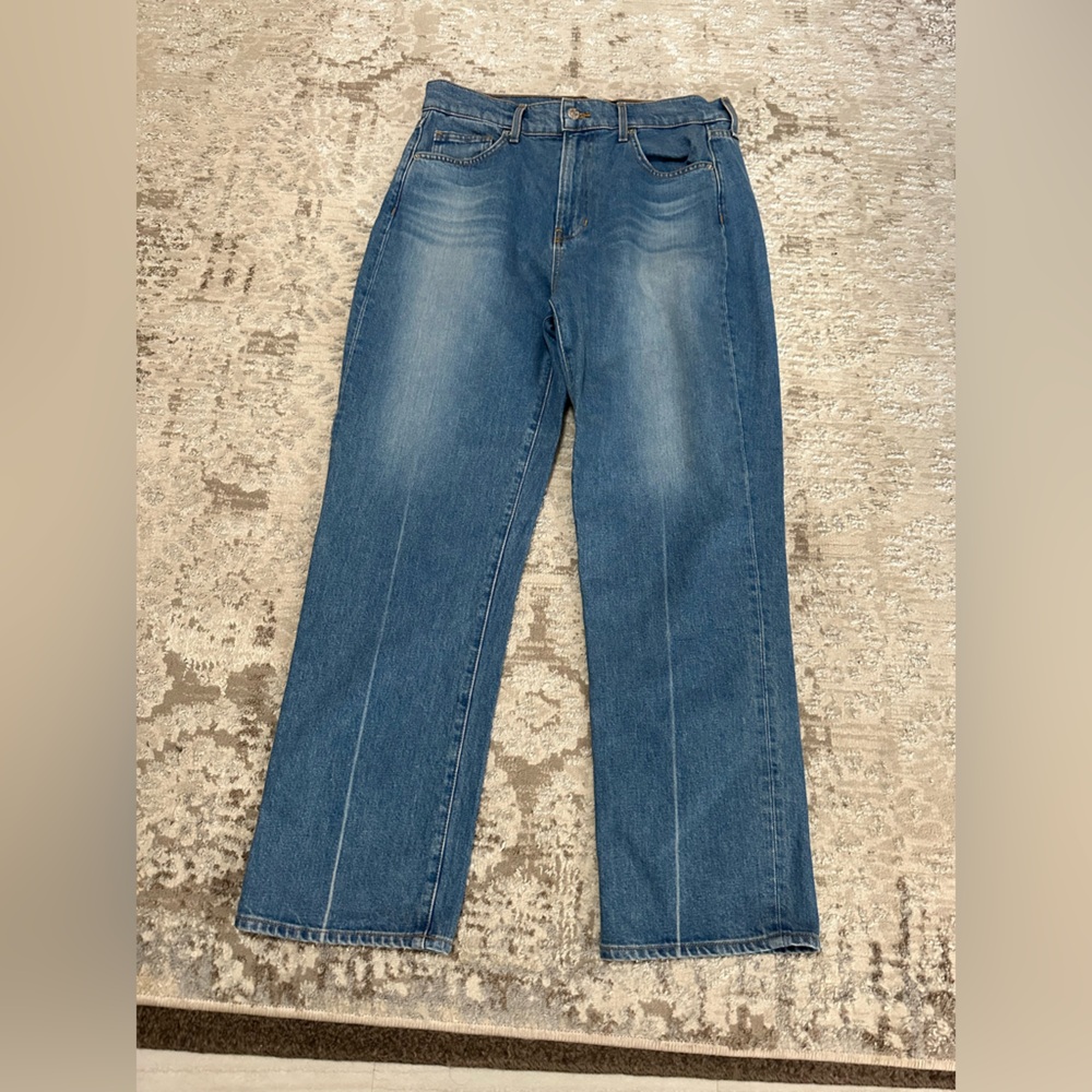 Veronica Beard Joey Blue Straight-Leg Jeans